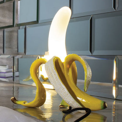 GoldenBanana - Lámpara de mesa Art Deco elegante