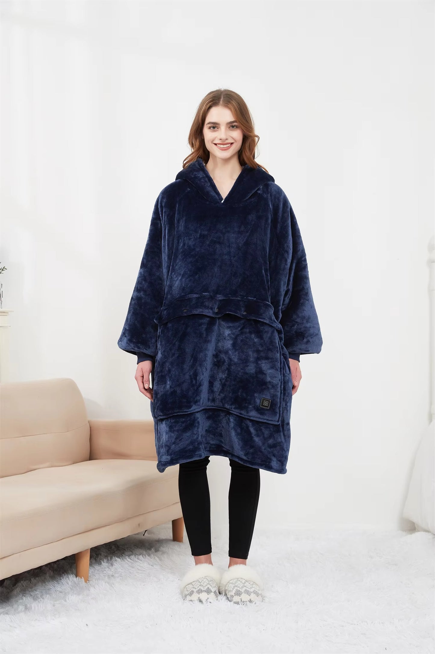 ThermoHood | Oversized Heated Hoodie Blanket for Cozy Warmth