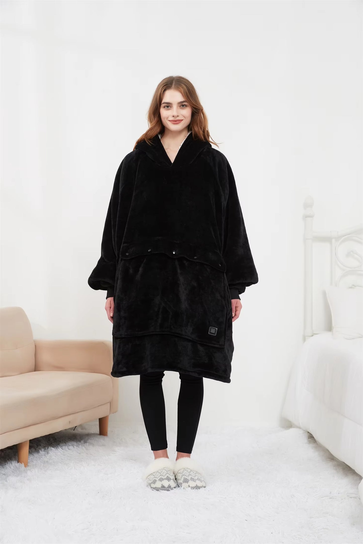 ThermoHood | Oversized Heated Hoodie Blanket for Cozy Warmth