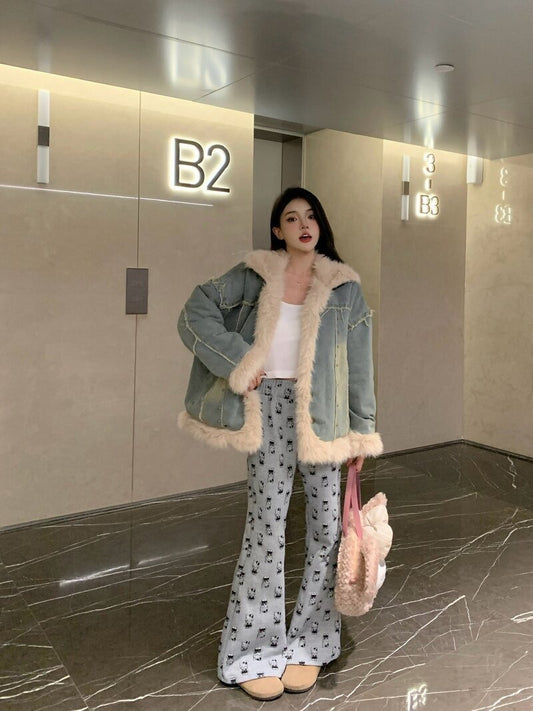 Delilah | Women's Modern Denim Down Winter Jacket