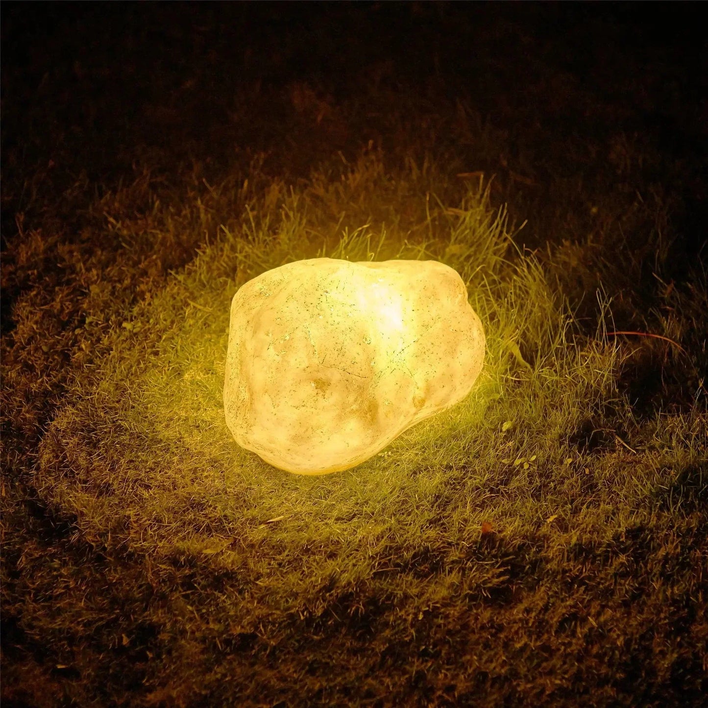 Variant image for Vibrant Stone Solar Garden Lights - Durable Outdoor Landscape Lighting for Pathways and Gardens-1