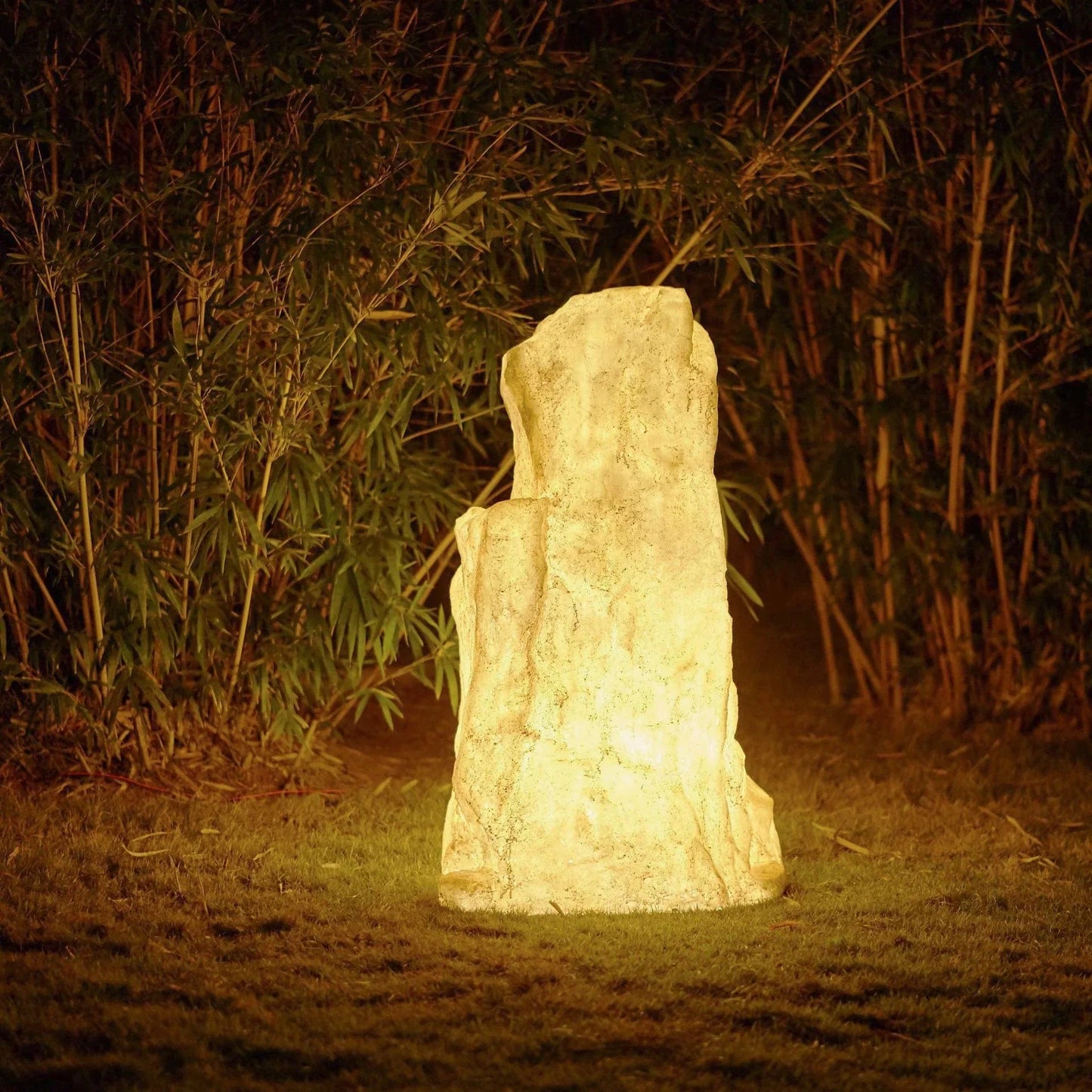 Vibrant Stone Solar Garden Lights - Durable Outdoor Landscape Lighting for Pathways and Gardens-2