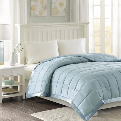 BlueVelvet - Satin Accent Bedspread