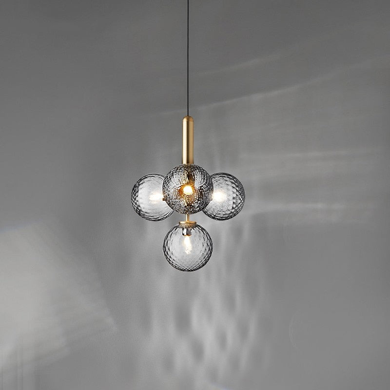 CrystalGlow – Modern Glass and Aluminium Hanging Light
