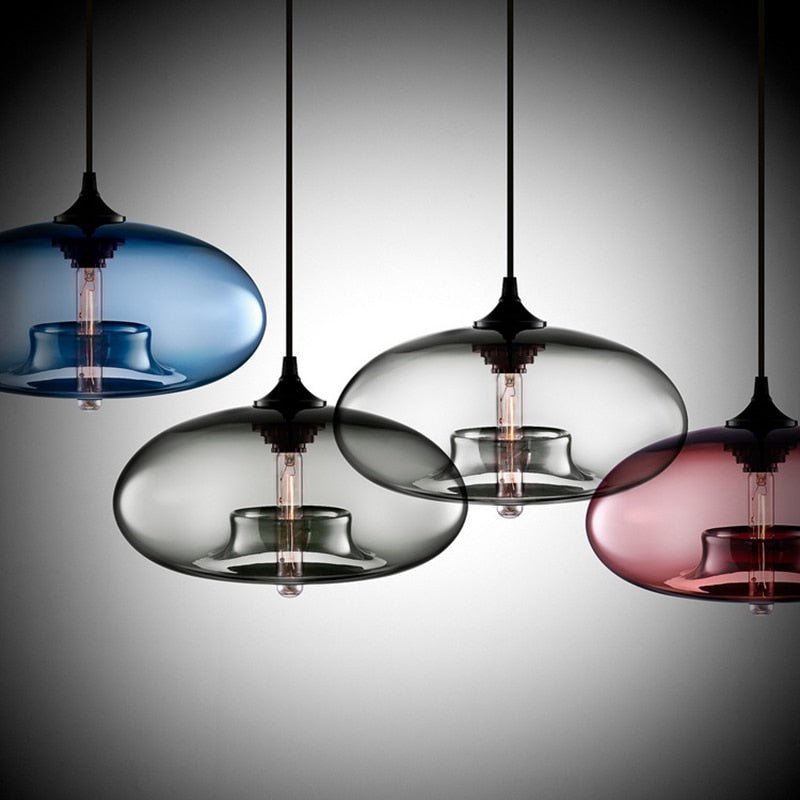 PrismGlow - Elegant Glass Pendant Light