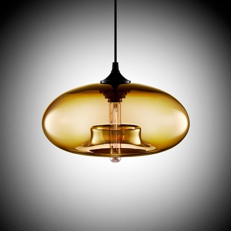 PrismGlow - Elegant Glass Pendant Light