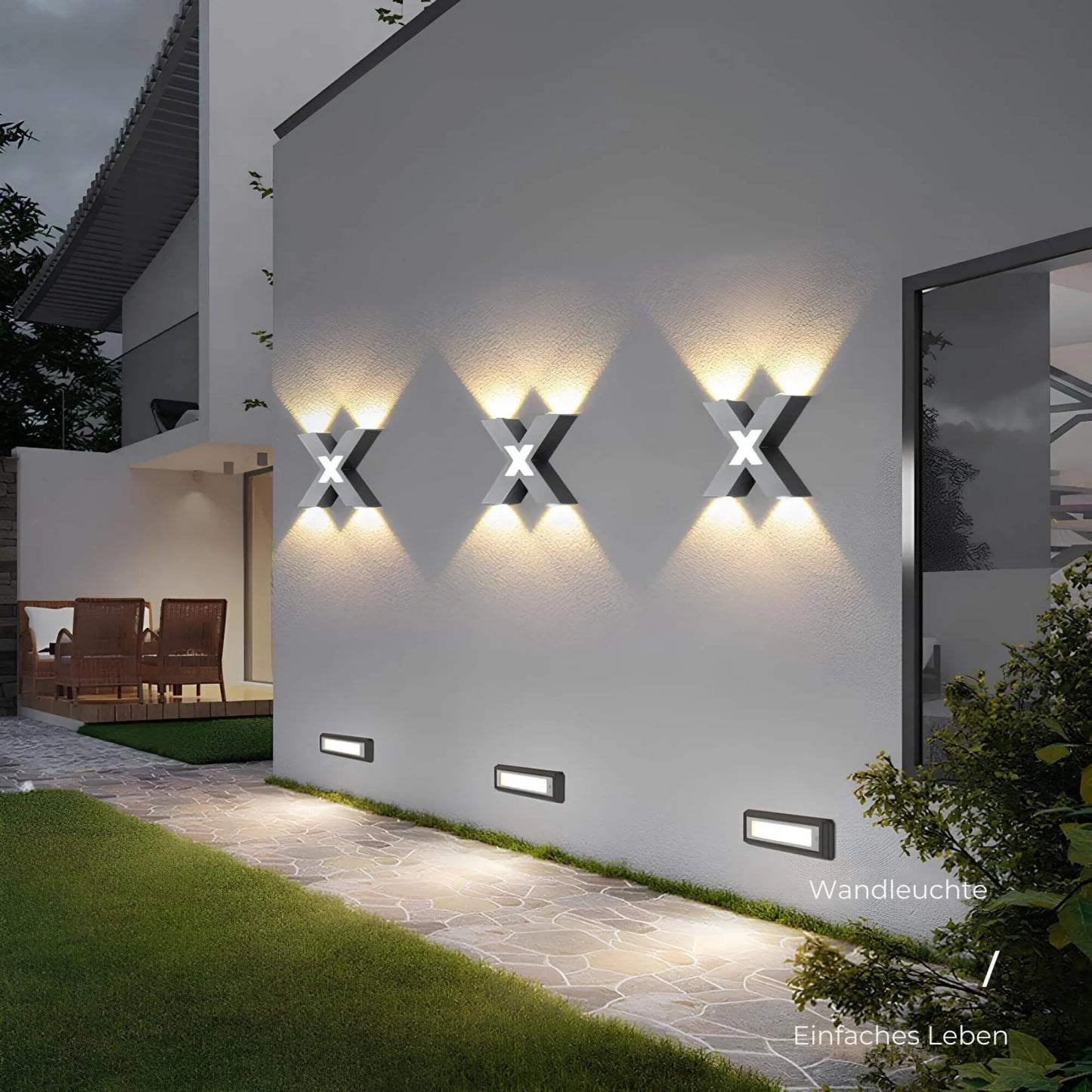 Elegant Modern Outdoor Wall Lamp - Weather Resistant LED Exterior Light-5