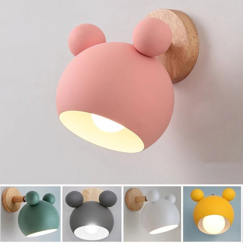 WhiskerGlow - LED Mouse Wall Lamp