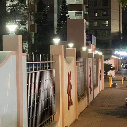 Waterproof Solar Garden Lights - 4000mAh Battery, 3 Light Colors, Outdoor Use-6