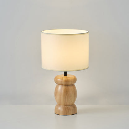 RockwoodGlow - Tischlampe mit einzigartigem steinförmigen Holzfuß