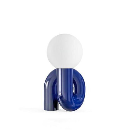 SpiralGlow – Elegant Resin and Glass Table Lamp