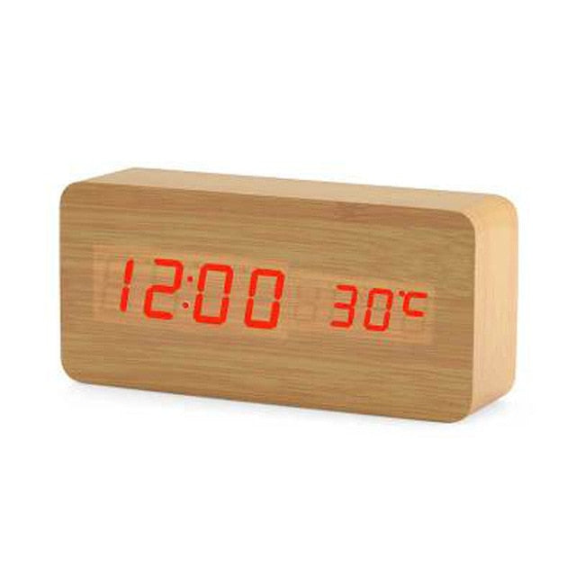 Variant image for Minimalistic Digital LED Alarm Clock with Voice Control – Sleek Design and Clear Display for Effortless Mornings-3