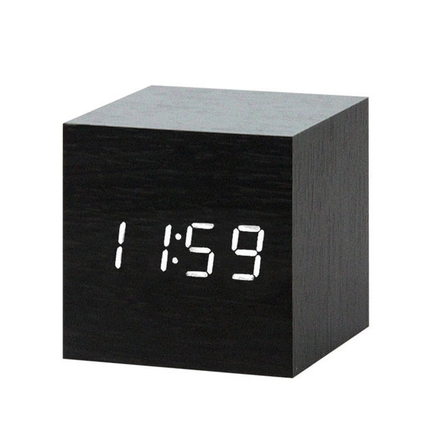 Variant image for Minimalistic Digital LED Alarm Clock with Voice Control – Sleek Design and Clear Display for Effortless Mornings-11