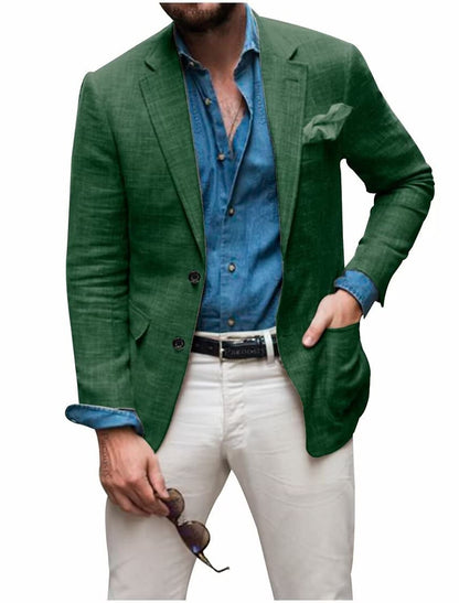 Riggs - Men's Casual Linen Blazer Jacket for All-Season Comfort and Style-6