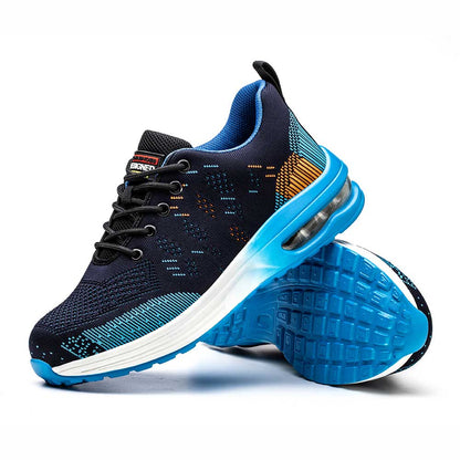 Variant image for Lightweight Steel Toe Work Trainers with Breathable Mesh and Non-Slip Outsole – Men's Comfortable Safety Shoes-7