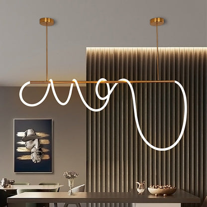 GlowWeave - Lampada a sospensione LED chic