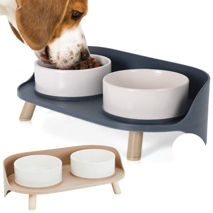Flexifeast Elevated Dog Food Bowl Station for Large Dogs with Non-Slip Base-2