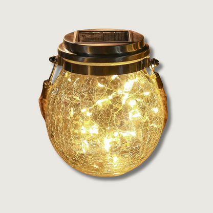 SunGlow - Ciepła Lampa Szklana Słoneczna