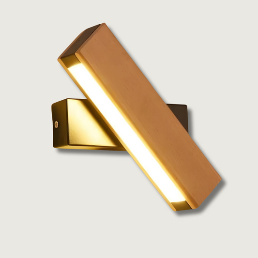 LumeOak - Elegant LED Træ Væglampe