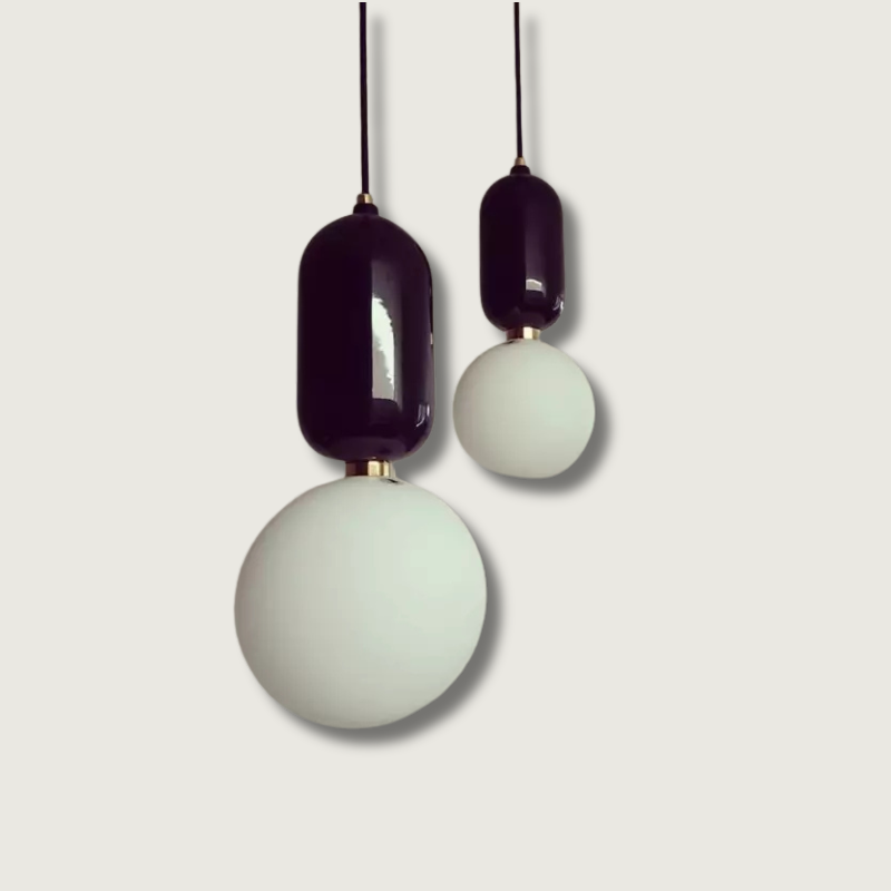 EchoGlow - Elegancka Lampa Wisząca w Kształcie Kuli