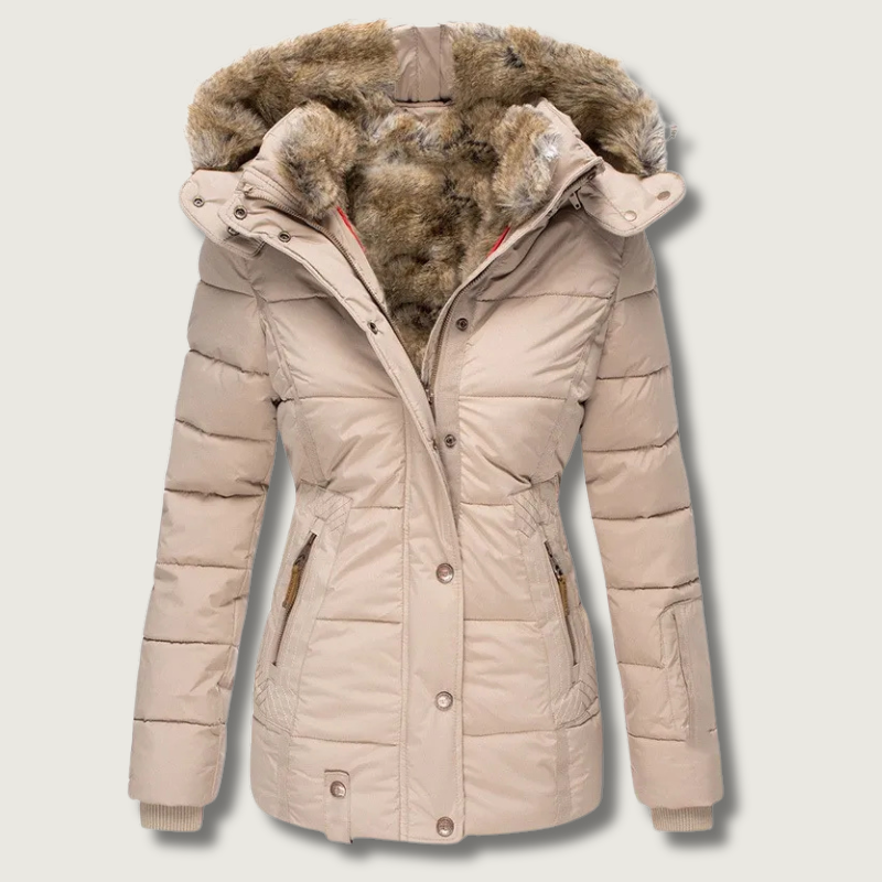SnowVelvet - Chaqueta de Moda de Piel Sintética Suave