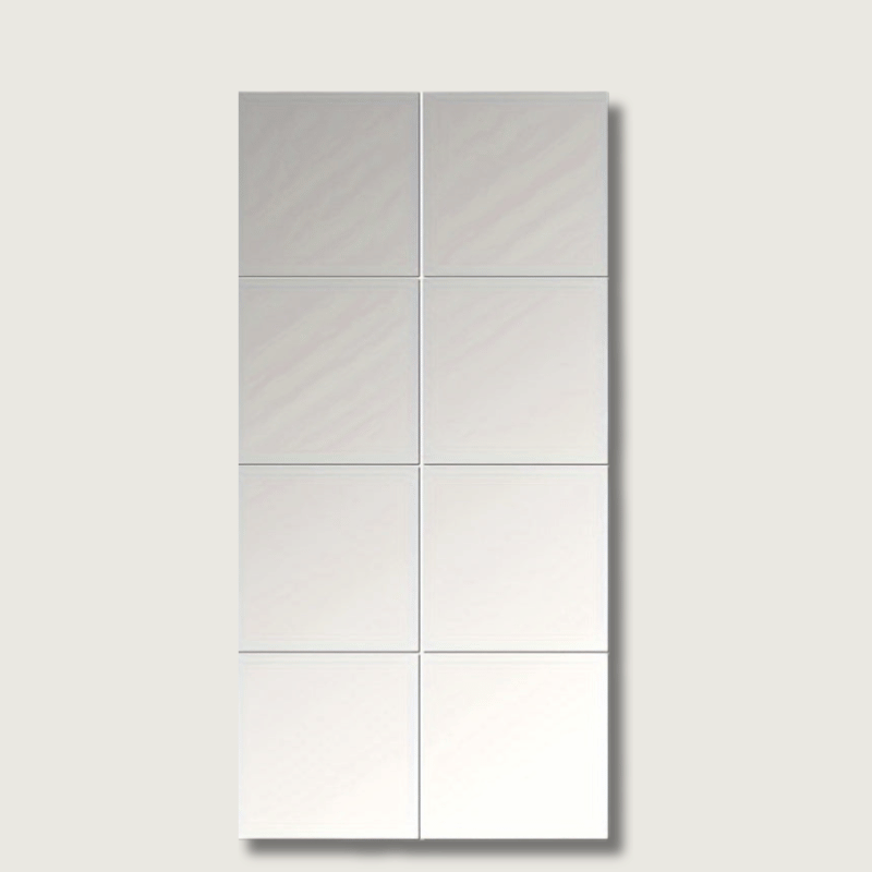 EleganceTiles - 8 Stylish Self-Adhesive Mirror Tiles for Home Decoration