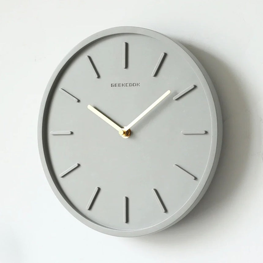 PendulumCraft - Scandinavian Cement Wall Clock