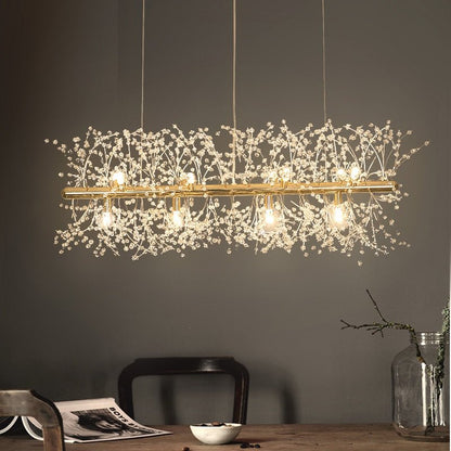 CrystalGlare – Elegant Crystal Snowflake Chandelier