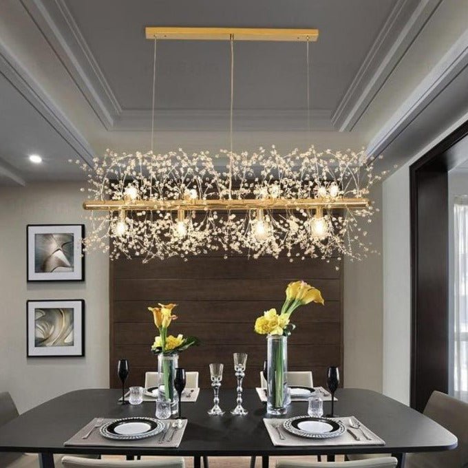 CrystalGlare – Elegant Crystal Snowflake Chandelier