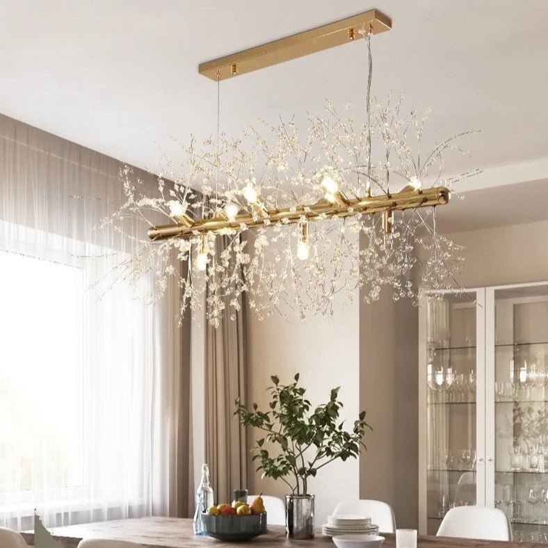 CrystalGlare – Elegant Crystal Snowflake Chandelier