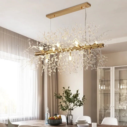 CrystalGlare – Elegant Crystal Snowflake Chandelier