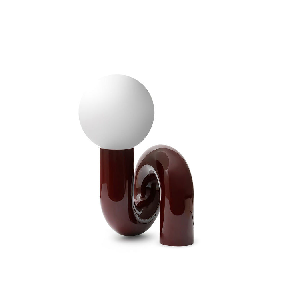 SpiralGlow – Elegant Resin and Glass Table Lamp