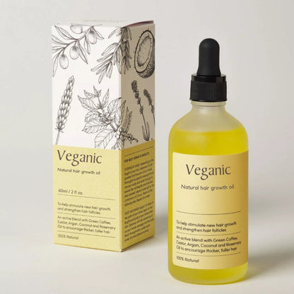 Veganic Glow - Aceite de Crecimiento Capilar 100% Natural