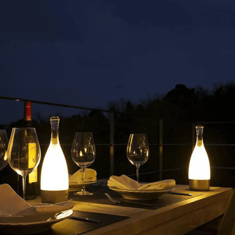 CorkGlow - Lampe de Table Bouteille de Vin