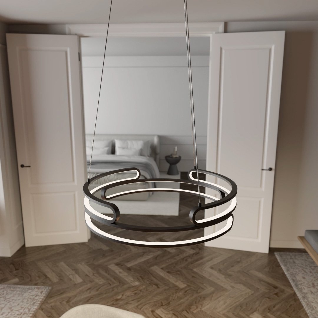 MetalAura - Lampe suspendue sophistiquée