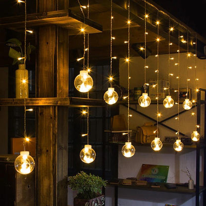 Variant image for LED Globe Pendant Lights - Warm White & Multi-Color for Outdoor Ambiance-2